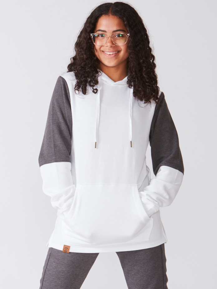 Adult Unisex Colour-Block Hoodie Thumbnail