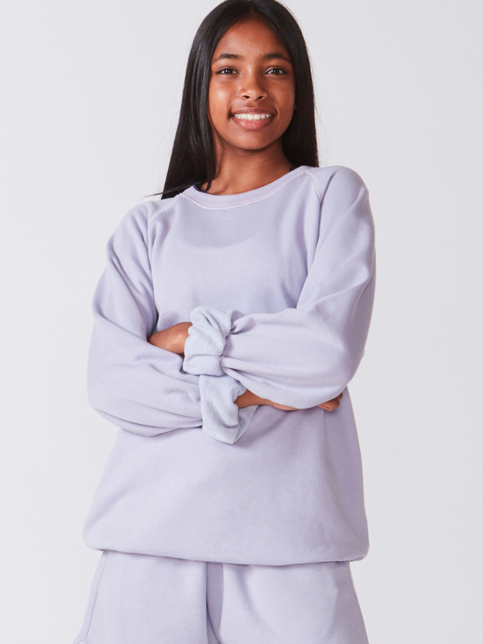 Studio Essentials Youth Unisex Solid Raglan Sweatshirt Thumbnail