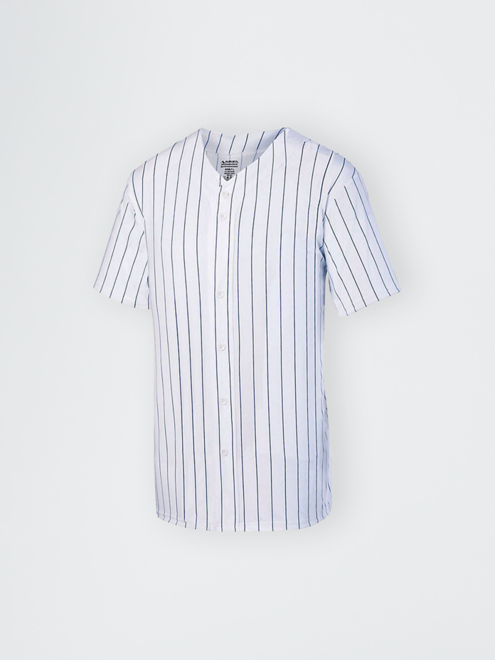 Youth Unisex Pinstripe Full-Button Jersey Thumbnail