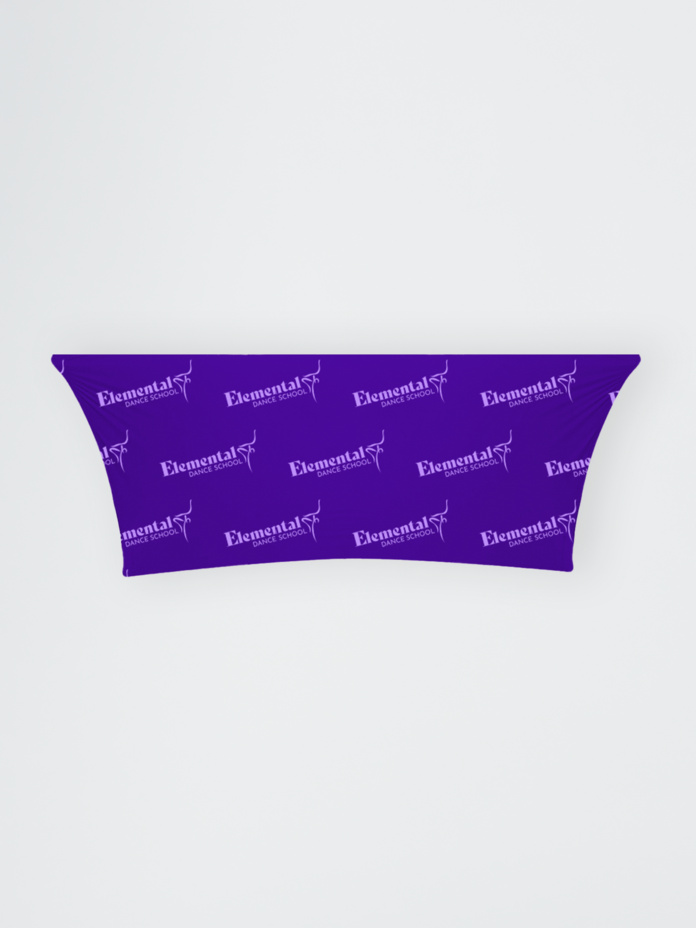 Full-Out Stretch Curved Fit Table Throw - 6ft table, 4 sided, Closed Back Thumbnail