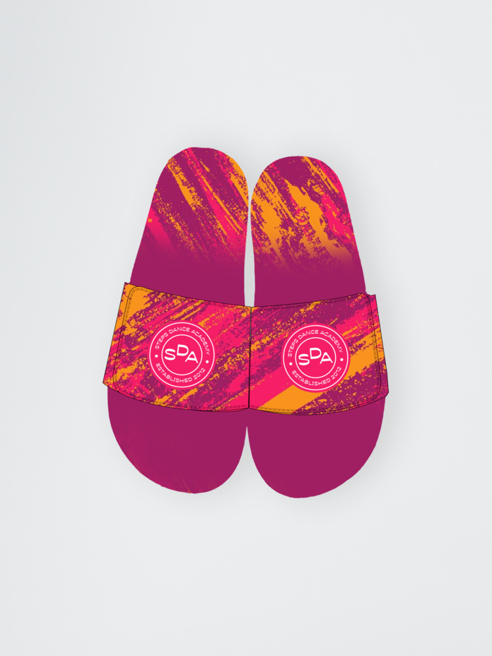 All Ages Full-Out Slide Velcro Sandal with Soleprint Thumbnail