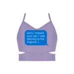 Ladies Cutout Detail Crop Top Thumbnail