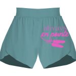 Ladies Flowy Overlay Shorts Thumbnail