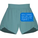 Ladies Flowy Overlay Shorts Thumbnail