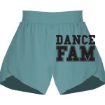 Ladies Flowy Overlay Shorts Thumbnail