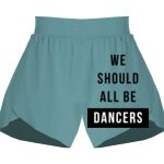 Ladies Flowy Overlay Shorts Thumbnail