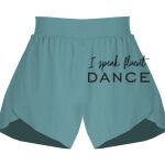 Ladies Flowy Overlay Shorts Thumbnail