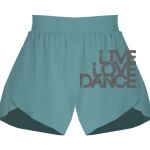 Ladies Flowy Overlay Shorts Thumbnail