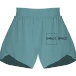 Ladies Flowy Overlay Shorts Thumbnail