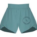Ladies Flowy Overlay Shorts Thumbnail