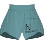 Ladies Flowy Overlay Shorts Thumbnail
